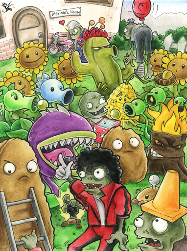 Plants vs. Zombies - Фан арт