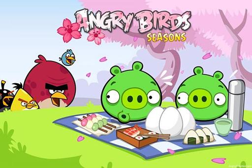 Angry Birds - ✿✿✿Angry Birds и Любование Сакурой+возможность поиграть в Cherry Blossom на японском сайте!!!✿✿✿